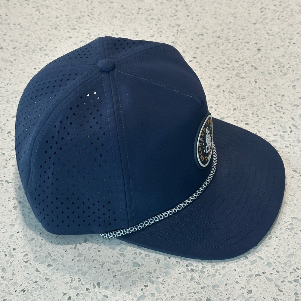 Navy Performance Rope-Trim Snapback Hat - Picture 3 of 10